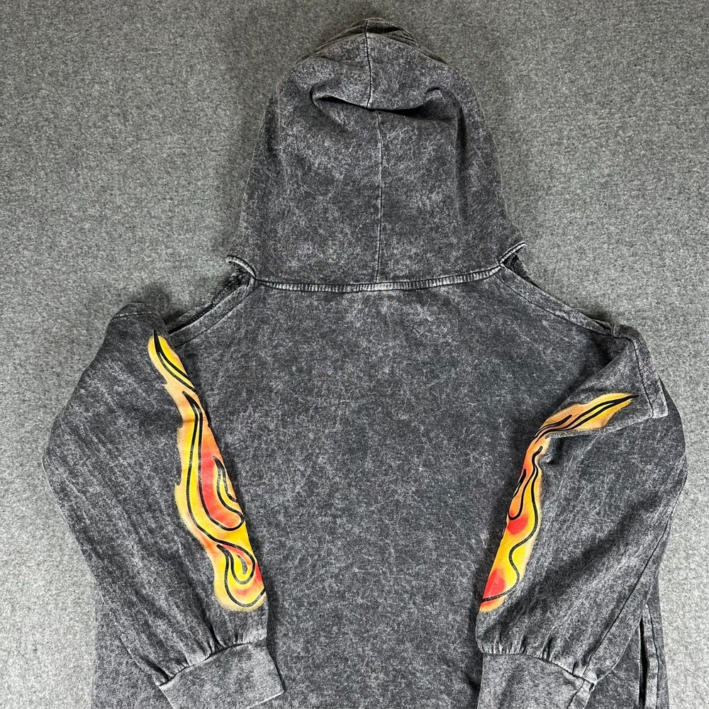 Vintage Aaliyah Women's Medium Hot Like Fire "Cold Shoulder" Hoodie - Picture 9 of 12